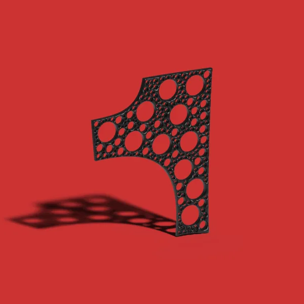 3D letter 1