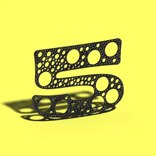 3D letter 5